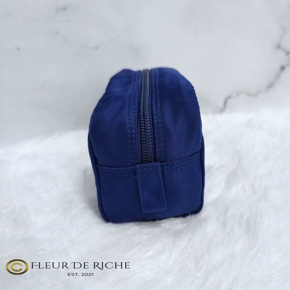 Prada Necessaire Nylon Cosmetic Case Blue Bleuette 1NA350 - Picture 6 of 13